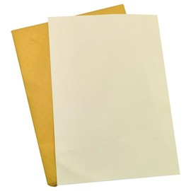 Twlead Yellowish A4 Security Paper,85g Starch-Free 75% Cotton and 25% Linen Waterproof Without Security Thread Paper for Certificates Files 50Sheets
