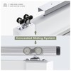 EaseLife 7FT/84in Sliding Pocket Door Hardware Kit,Aluminum Box Rail Kit,Commercial