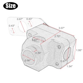 GIDIBII Handlebar Riser Clamp, Bar Clamp Compatible with Honda Ruckus Zoomer Scooter NPS50 2003-2012 (Black)