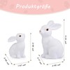 XIANNVXI Rabbit Easter Decoration White Polyresin Decorative Rabbit Easter Bunny