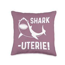 Charcuterie Shark Lover Cheese Saying Women Sharkutery Board Throw Pillow