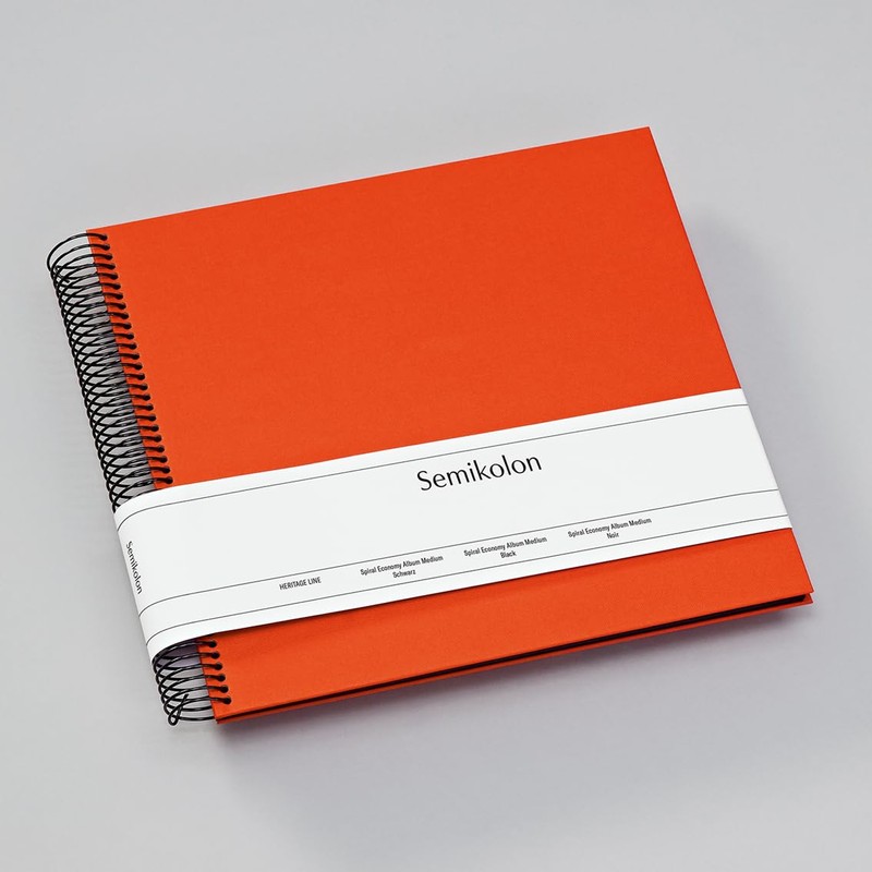 Spiral Album Economy medium orange + + + 20 sheets