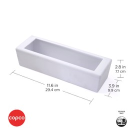 Copco Storage Bag Organizer, 11.6 L x 3.9 W x 2.8 H inches, white