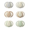 Tommee Tippee Newborn Soothers, 0-2 Months, Muted Colours, Matte Texture,