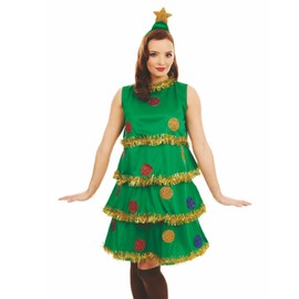 Fun Shack Christmas Tree Fancy Dress for Women, Christmas Tree Costume Adult, Christmas Costumes for Women, Xmas Tree Costume, Medium