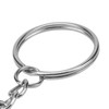 JAPCHET 300 PCS Metal Split Key Ring with Chain, 25mm