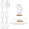 MECCANIXITY Plastic Chain 200 FT/61 M, Safety Chain White Plastic