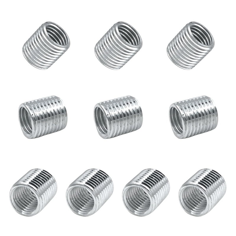 10pcs Threaded Nuts Insert Nuts Thread Reducer Nuts Stainless Steel