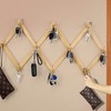 Dseap Accordian Wall Hanger: Wooden Coat Rack Wall Mounted, Hat