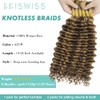 LEISWISS Human Braiding Hair for Boho Braids 150g 24 Inch