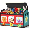 YOHOOLYO Toy Storage Organizer for Kids, Large Sturdy Flip-Top Toy