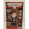 Holiday Collection Christmas Camo Santa Claus 4' Light Up Airblown