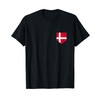 Unique Denmark Flag Inspired Artwork Design T-Shirt