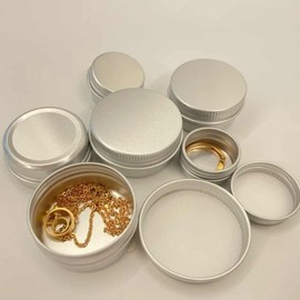 Round 5ml Tin Storage Container Lip Balm Container 7ea