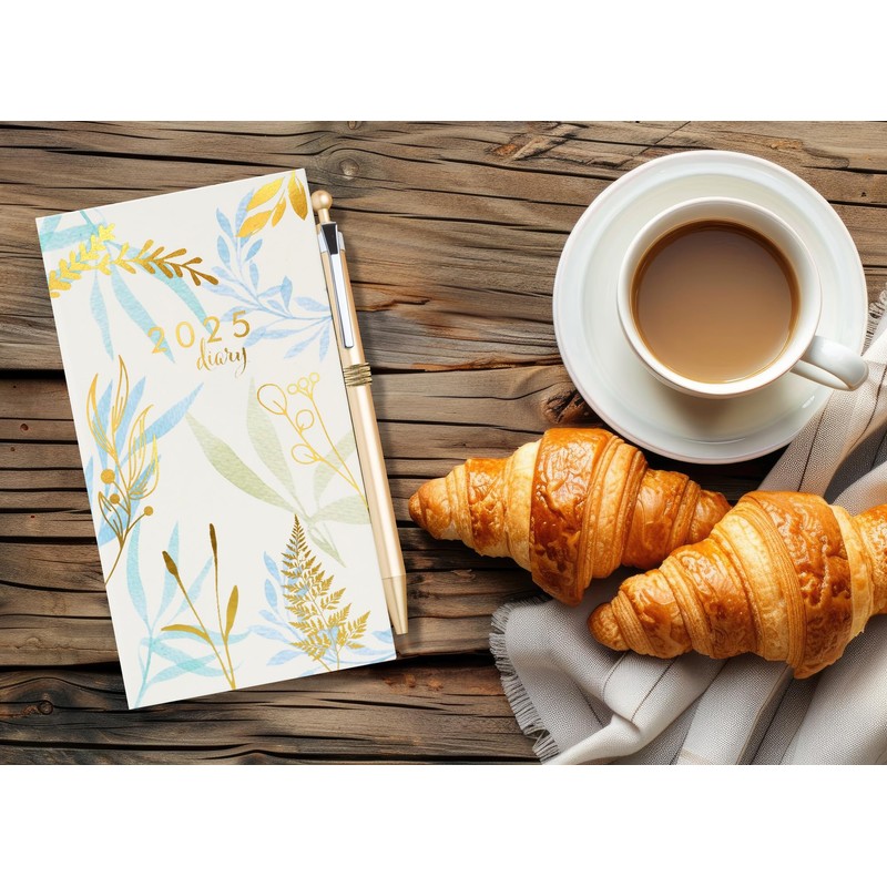 2025 Luxury Diary Slim Week to View 2025 Diaries Full