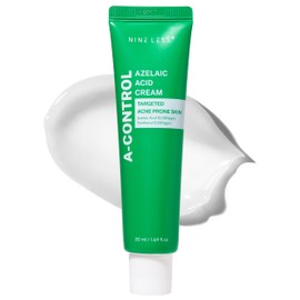 NINELESS A-Control Azelaic Acid Cream – Korean Blemish Clear Moisturizer for Face - Acne-Fighting & Hydrating for Clearer Skin - Blemish Relief, Soothing Recovery, 1.69oz.