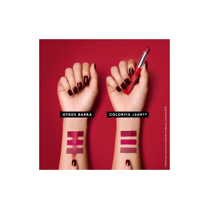 Ésika Labial Colorfix Barra Mate Larga Duración Acabado Transfer Manteca