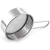 Goeielewe Stainless Steel Strainer with Long Handle, Flour Sieve Mini