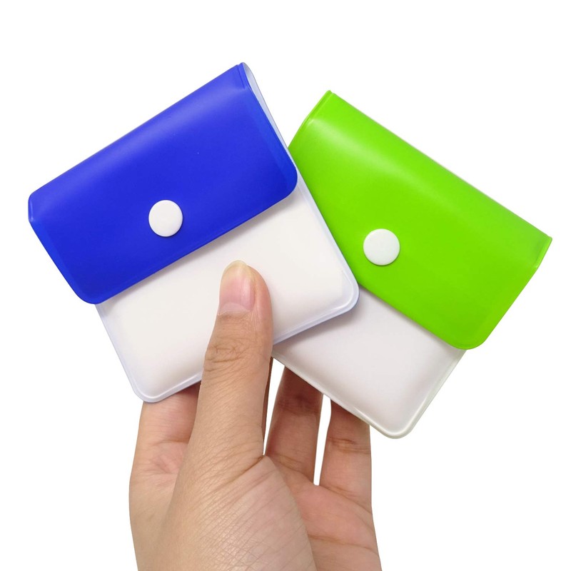 HONBAY 2PCS Portable Environment Friendly Pocket Ashtray Pouch Reusable Fireproof