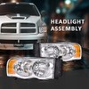 PIT66 Headlights Left and Right Side Compatible with Dodge Ram