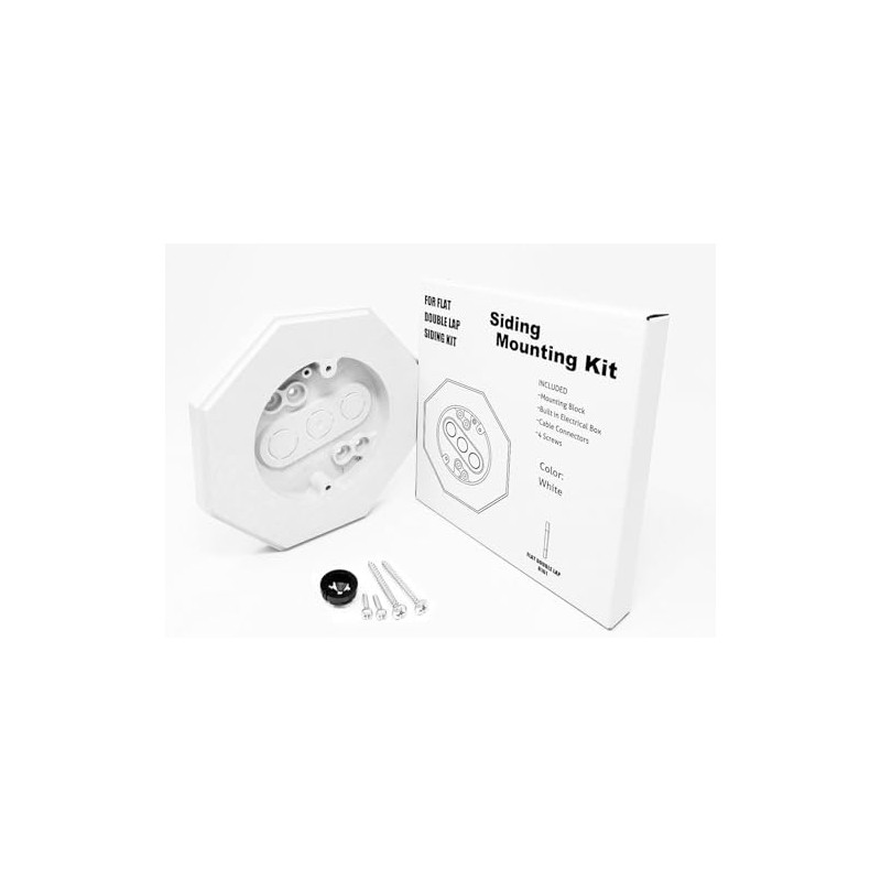 iMBAPrice 8161-1 Vertical Siding Lamp Octagon Mounting Kit with Built-in