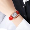 Vintage Women's Rectangle Wrist Watch Classic Ladies Analog Quartz Watch