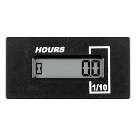 RileyFine RQ-HM037B Digital Hour Meter,TOT timing,AD/DC 6-250V, Data Stored,Used for Gasoline Engine Equipment such as Generators,Lawn Mowers,Motorcycles,Chainsaws,Compressors, ATV, etc (AC)
