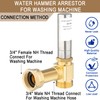 [2 Pieces] Lingmfg Water Hammer Arrestor For Washing Machine, 3/4