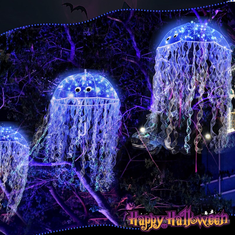 Bulyoou Halloween DIY Jellyfish Costume Set Including Clear Bubble Umbrella