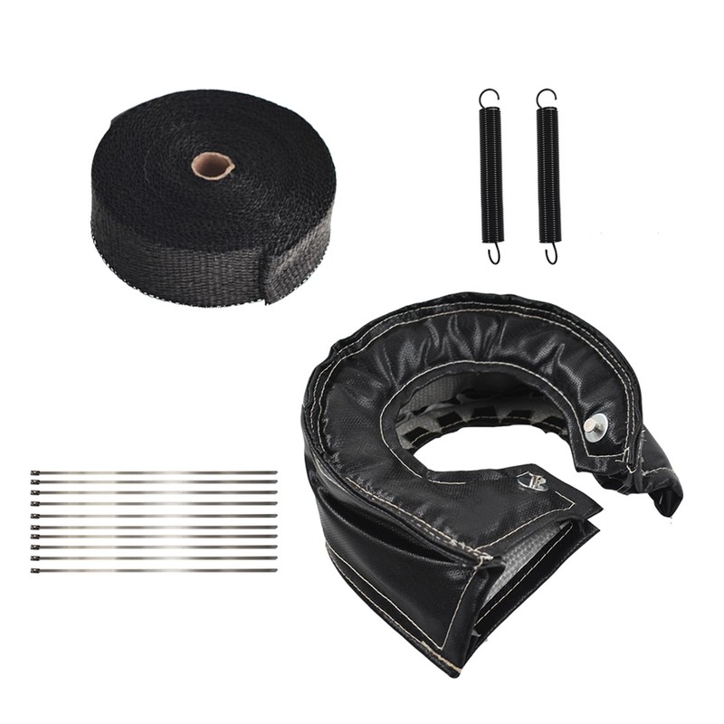 labwork Black T6 Turbo Heat Shield Blanket Cover with 2Inch