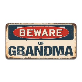 SignMission Beware of Grandma Aluminum License Plate | License Plate 12" X 6" Fits Any Car, Truck, SUV, RV, or Trailer | Made in The USA