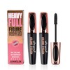 2 Pack 4D Silk Fiber Lash Mascara,Lengthening and Thick,Long Lasting