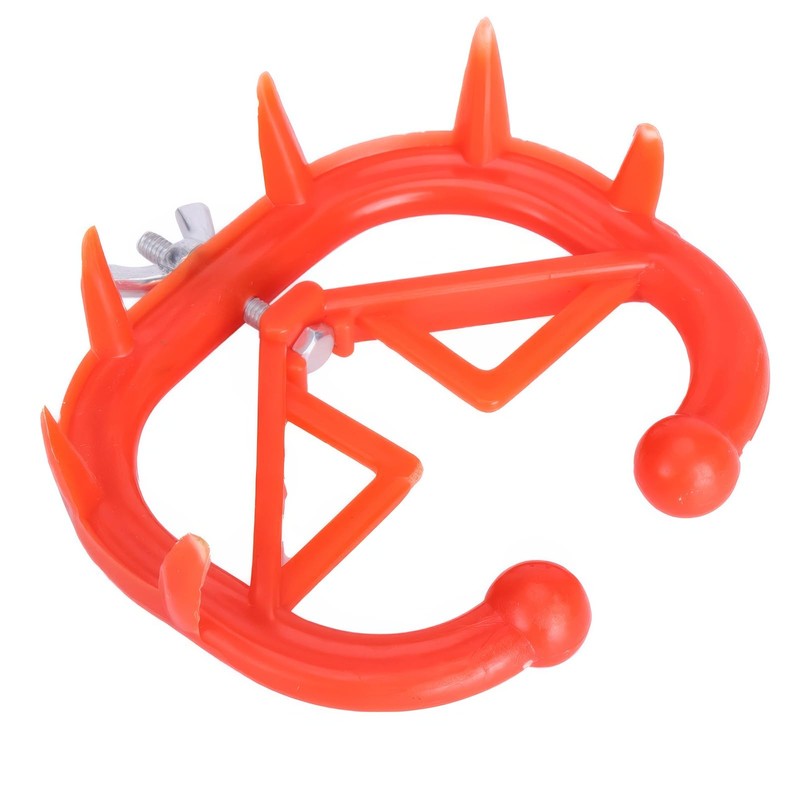 Cattle Nose Ring Set, 10 Pack, Red Plastic Weaning Tool,