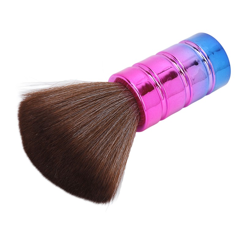 Neck Duster Brush Soft Nylon Bristles Electroplate Ergonomic Barber Hair