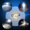 2x 6000K White H6M COB LED Motor Bike/ATV Headlight Fog