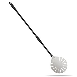 9" Perforated Pizza Turning Peel 32 or 47inch Detachable Handle, G.a HOMEFAVOR Round Professional Aluminum Turning Pizza Paddle for Baking Pizza