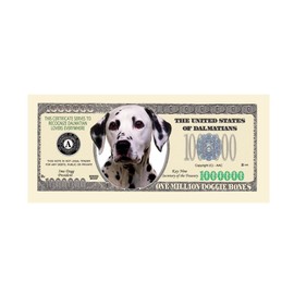 American Art Classics Dalmatian Dog Million Dollar Bill - (Pack of 25) - Best Gift Or Keepsake for Dalmatian Lovers