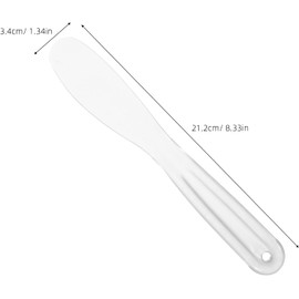 8 Piezas Espátula Aplicadora de Mascarilla Transparente Engrosada Mezclar y Extender Crema o Barro, Agarre Cómodo, Uso en Rutinas Diarias de Belleza y Cuidado Facial