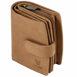 MATADOR Valencia Leather Purse Women's Medium Size with Elegant Gift Packaging Leather Purse Women's Medium Purse Women's RFID Purse Women's Leather Purse Women's Medium Size, light brown, Classic