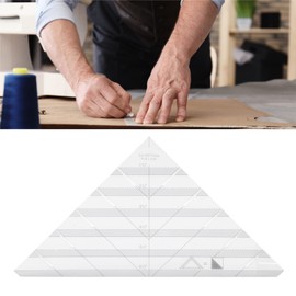 Quilting Strip Tube Ruler, Acrylic Triangular Plate Strip Tube Ruler, Translucent Accurate Clear Scale Ruler, Quilt Designs Strip Tube Ruler for Household Sewing Measurement Work