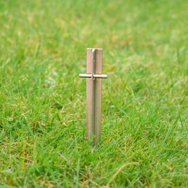 Moritz Steel T-Profile Tent Peg Steel T-Profile Peg Tent Peg Camping 30-40 or 50 cm (Pack of 1, 30 cm)