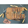 Leather Tool Roll Up Pouch - Leather Tool Wrench Roll/Chisel