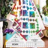 WBTY 45/60/90 Degree Double Strip Ruler, Double Strip Quilting Ruler,