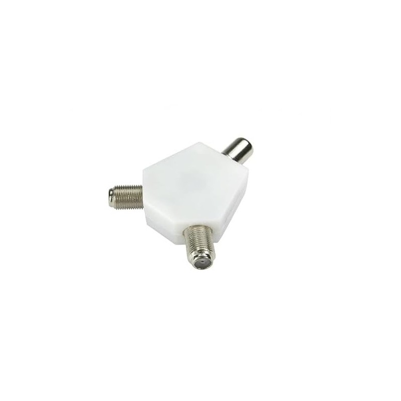 Mr. Gadget's Solutions 2-Way TV Aerial Coaxial Splitter - Seamless