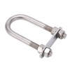 12x130mm Marine Bow Stern Eye U Bolt with Adjustable Screw