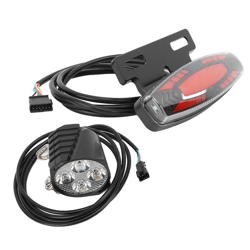 Bike Headlight Taillight Set High Brightness LED Front and Back