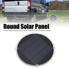 Cryfokt Round Solar Cell Panel, 12V Portable Round Solar Panel