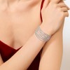 Cuff Bracelet Bangle Bracelet for Women Girls Multi-layer Cross Wire