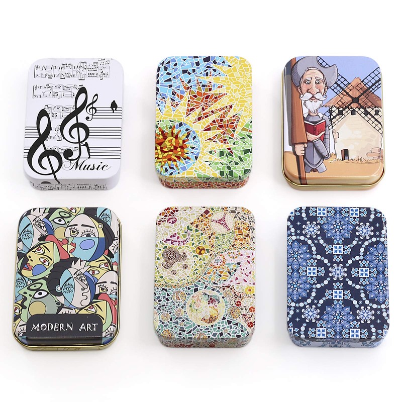 PracticOffice Spanish Card Deck Back Presented in Metal Case (Cow)