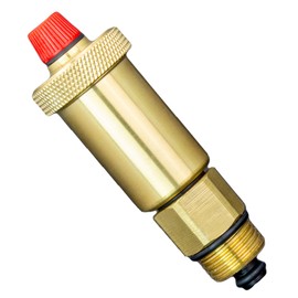 Kudos-Trading Automatic Air Vent with Check Valve 1/2“ Easy Install Reliable Air Purging Anti Leak Design Ideal for Home Central Heating Systems & Radiators Durable Brass Construction